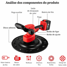 Carregar imagem no visualizador da galeria, Desempenadeira Elétrica Profissional + 4 Discos de Brinde!