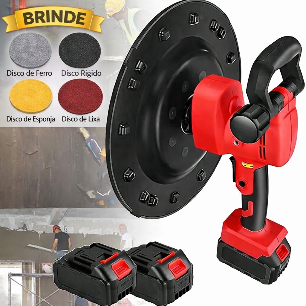 Desempenadeira Elétrica Profissional + 4 Discos de Brinde!